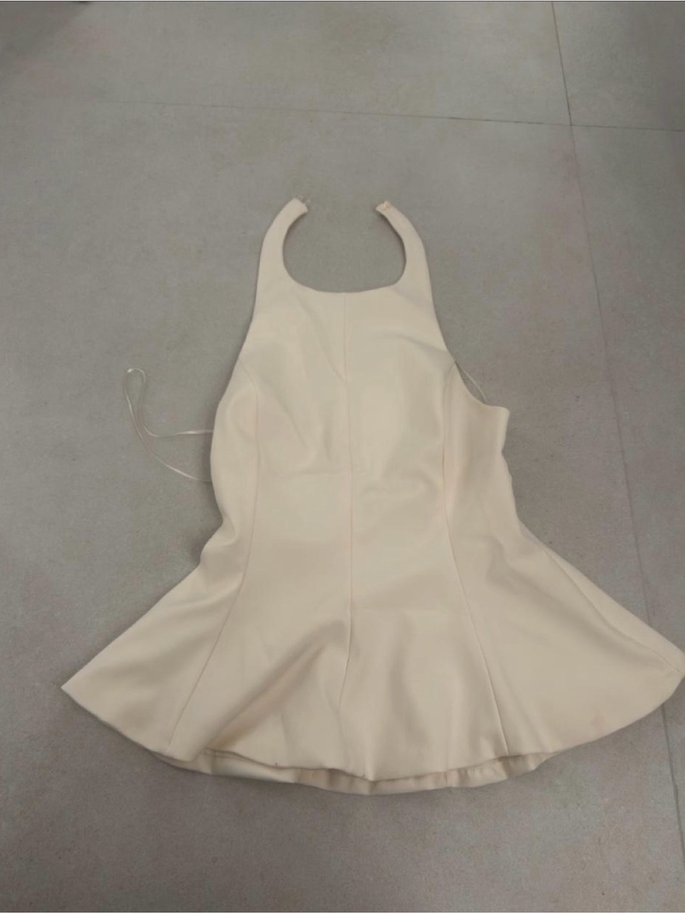 Zara halter peplum top